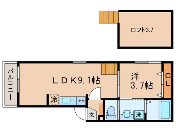 コンパートハウス大曽根の物件間取画像